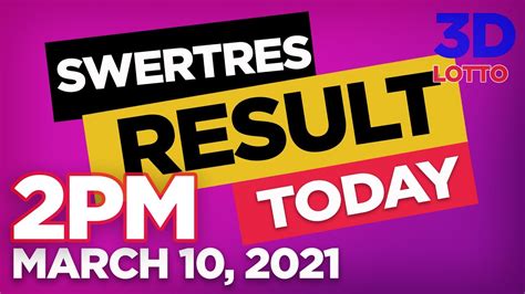 3d 2pm result today|3D RESULT TODAY .